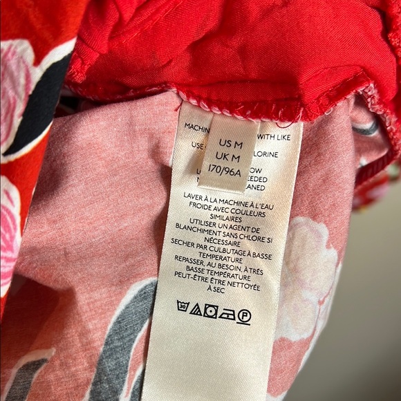 Free People Sz Medium Gardenia Floral Off The Shoulder Tunic Dress MSRP: $128 - Picture 10 of 13